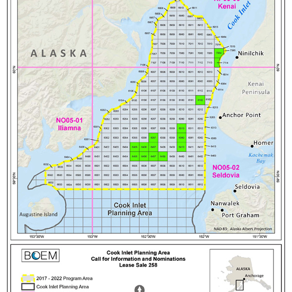 Revised Draft EIS on Proposed 2022 Cook Inlet Oil and Gas Lease Sale Published