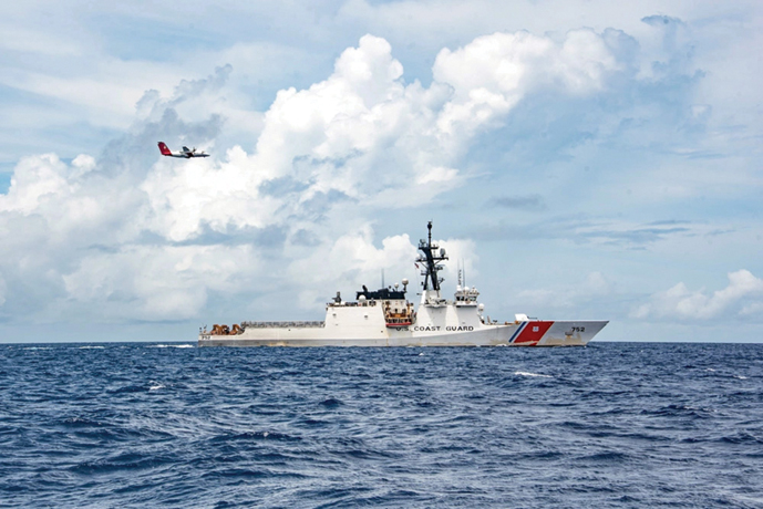 Coast Guard Cutter Stratton Returns to Alameda  After Completing Operation Blue Pacific Patrol
