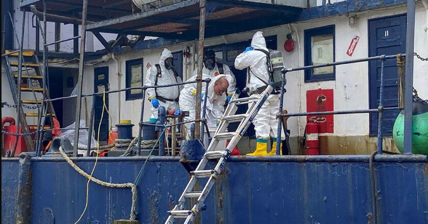 Coast Guard, Partner Agencies Remove Hazardous Materials, Oil from Fishing Vessel